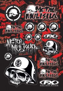 Stickerset sponsor kit FX Metal Mulisha