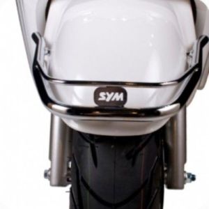 Spatbordbeugel chroom met Sym logo