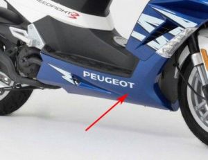 Onderspoiler Peugeot Speedfight 3 Blauw Rechts