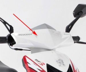 Stuurkap Peugeot Speedfight 3 Wit