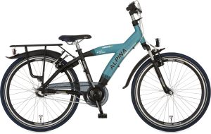 Blauwe jongensfiets 24 inch