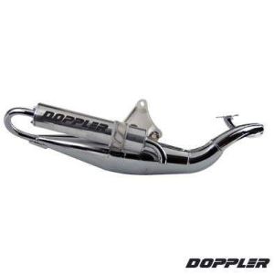 Uitlaat Doppler S3R Chroom Peugeot Ludix Jetforce Speedfight 3 2T 