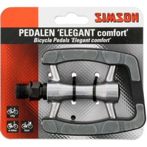 Simson pedaalset elegant comfort reflectoren (2) ZWART