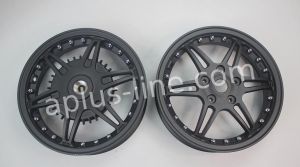 Velgenset Aplus Mat Zwart Vespa Sprint/Primavera