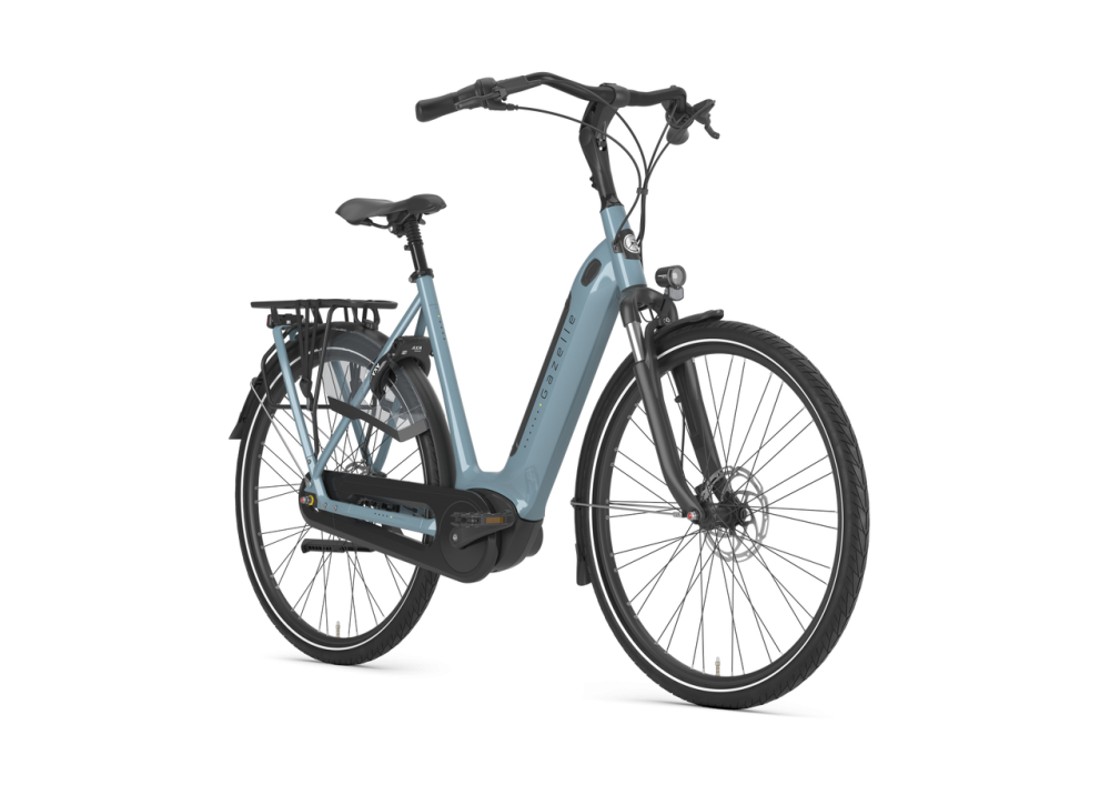 Gazelle Grenoble C7+ HMB Thunder Grey Glans dames | vanSeggeren.nl