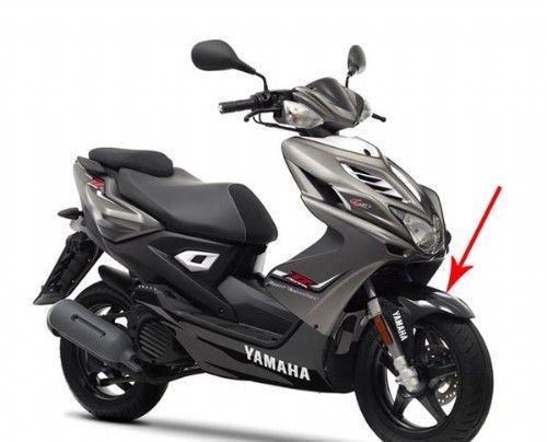 Voorspatbord Yamaha Aerox Zwart voor Yamaha Aerox 50 4 4-Takt