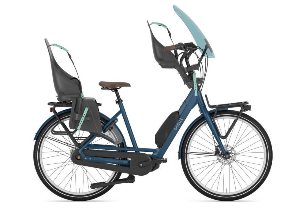 Gazelle Bloom C7 HMS Mallard Blue | Elektrische moederfiets